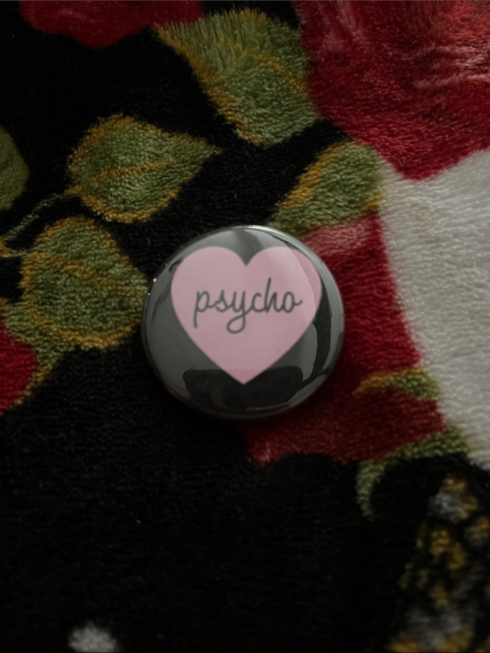 Psycho Heart Pin